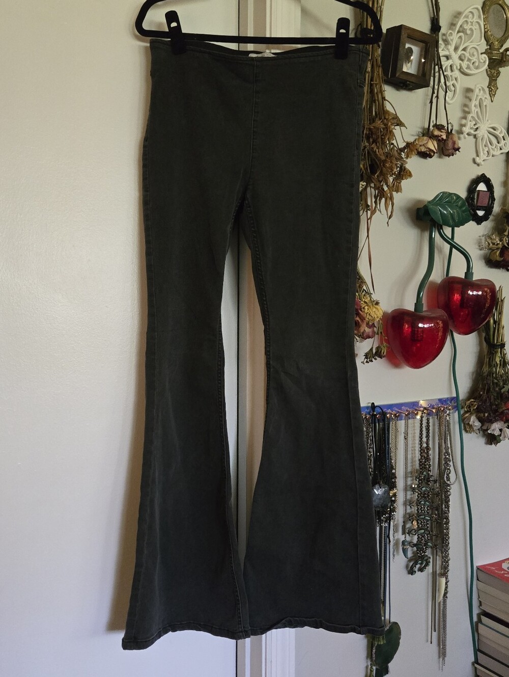 Free People Pull On Penny Flare Stretch Jeans Mid Rise 29